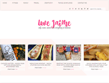 Tablet Screenshot of lovejaime.com